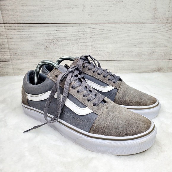 VANS Old Skool Suede Gray Sneakers Men's Size 8 - Picture 1 of 8